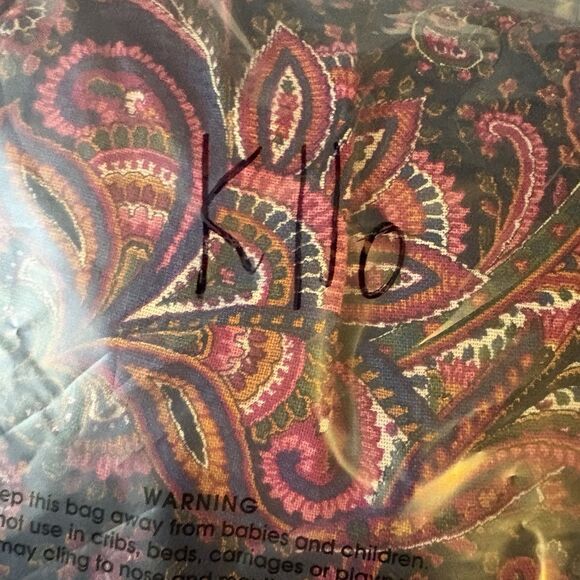 Vintage Paisley Boho Midi Skirt 30" L 24" Waist Cottagecore Flowy No Tag - Picture 15 of 15